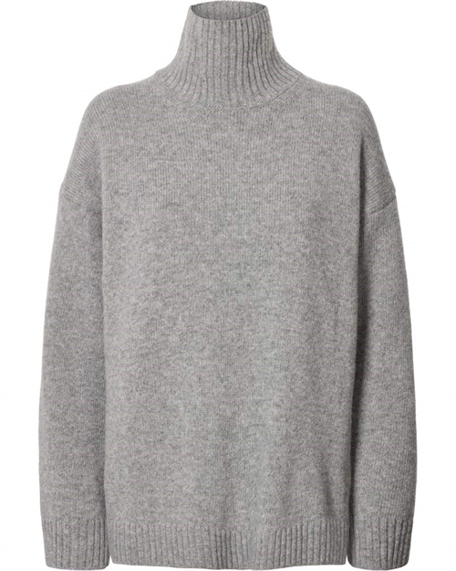 GAI + LISVA MANDIE LAMBSWOOL JUMPER GREY MELANGE